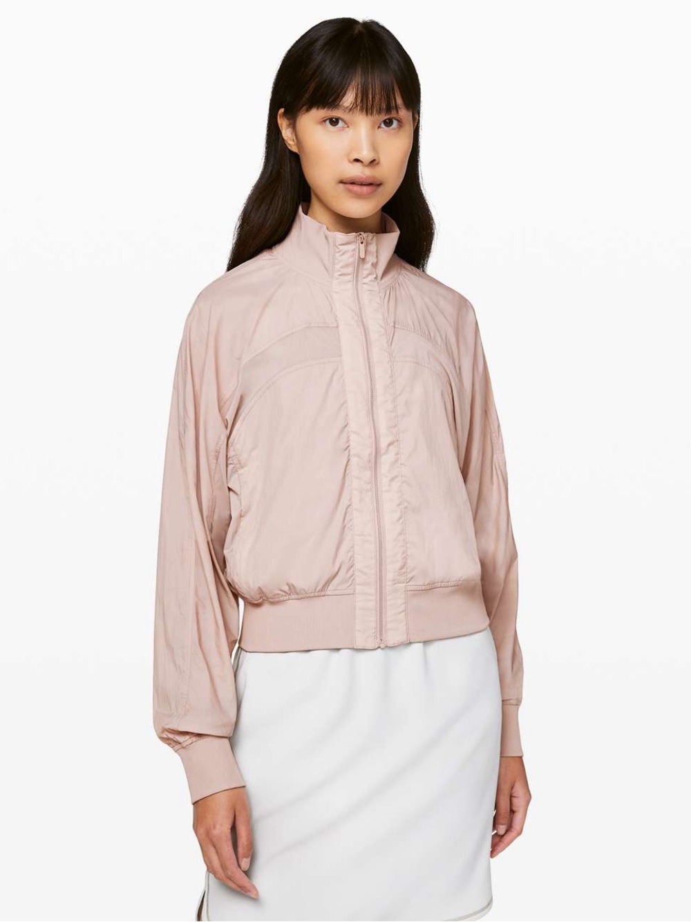 NWT Lululemon Serve It Jacket | pale pink windbreaker lightweight bomber
